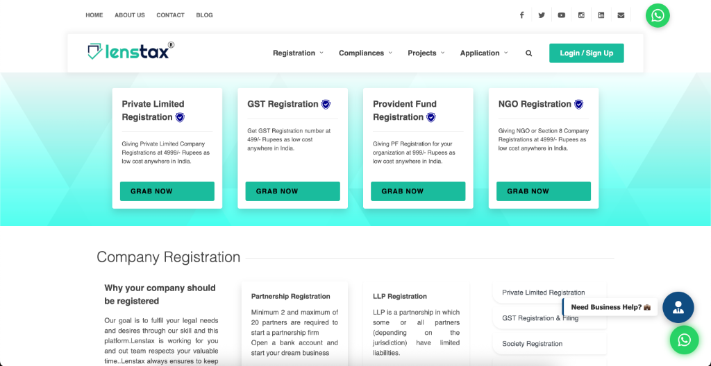 Lenstax - MSME Advisory Platform