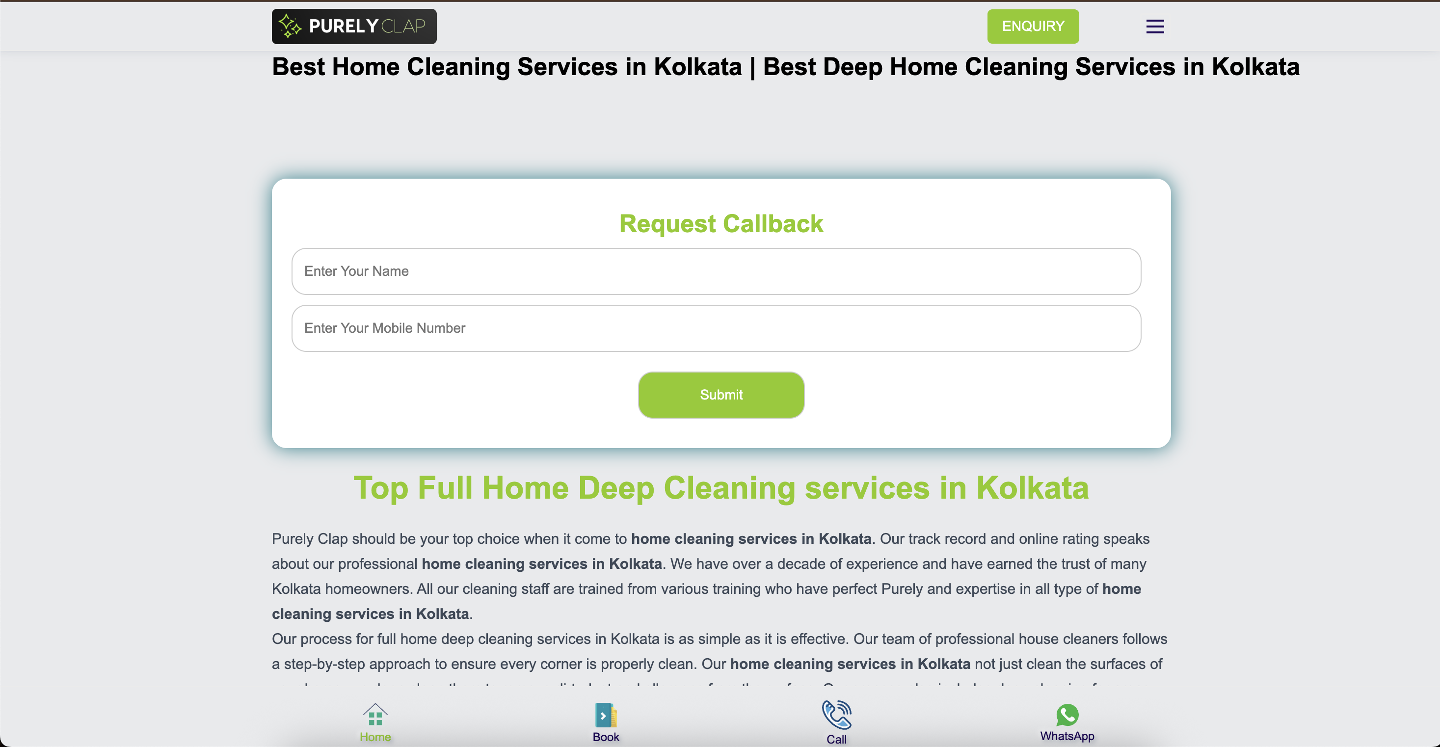 PurelyClap - On-Demand Home Services